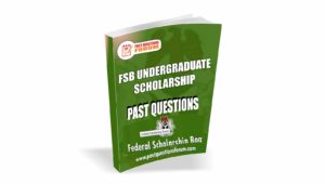 FSB Undergraduate Scholarship Past Questions