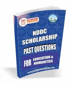 NDDC Scholarship Past Questions for EDUCATION AND HUMANITIES