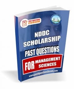 NDDC Scholarship Past Questions for MANAGEMENT SCIENCE
