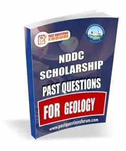 NDDC Scholarshp Past Questions for GEOLOGY