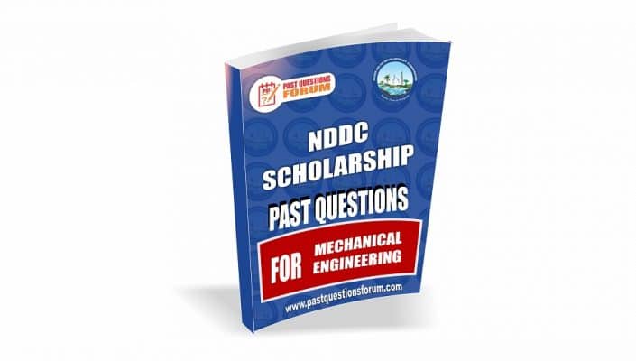 NDDC Scholarshp Past Questions for MECHANICAL ENGINEERING