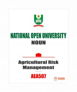 AEA507 - Agricultural Risk Management (october-2019)
