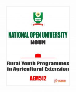AEM512 - Rural Youth Programmes in Agricultural Extension (october-2019)