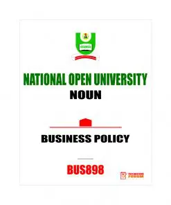 BUS898 - BUSINESS POLICY (october-2019)