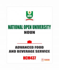 HCM437 - ADVANCED FOOD AND BEVERAGE SERVICE (october-2019)