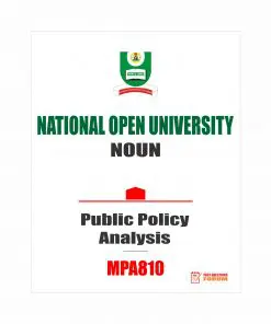 MPA810 - Public Policy Analysis (2020)