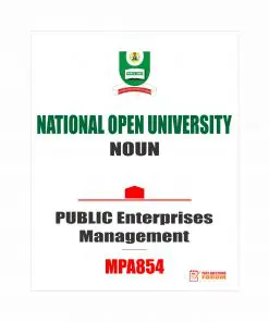 MPA854 - PUBLIC Enterprises Management (october-2019)