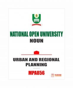 MPA856 - URBAN AND REGIONAL PLANNING (october-2019)