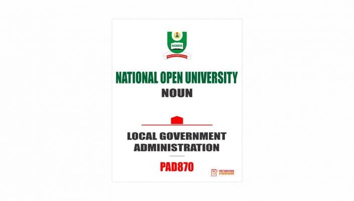 LOCAL GOVERNMENT ADMINISTRATION