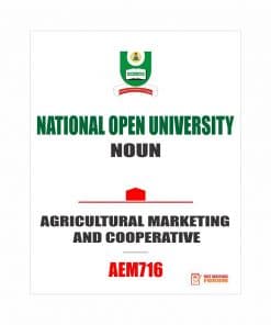 AEM716 - Agricultural Marketing and Cooperative (october-2019)