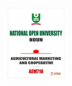 AEM716 - Agricultural Marketing and Cooperative (october-2019)