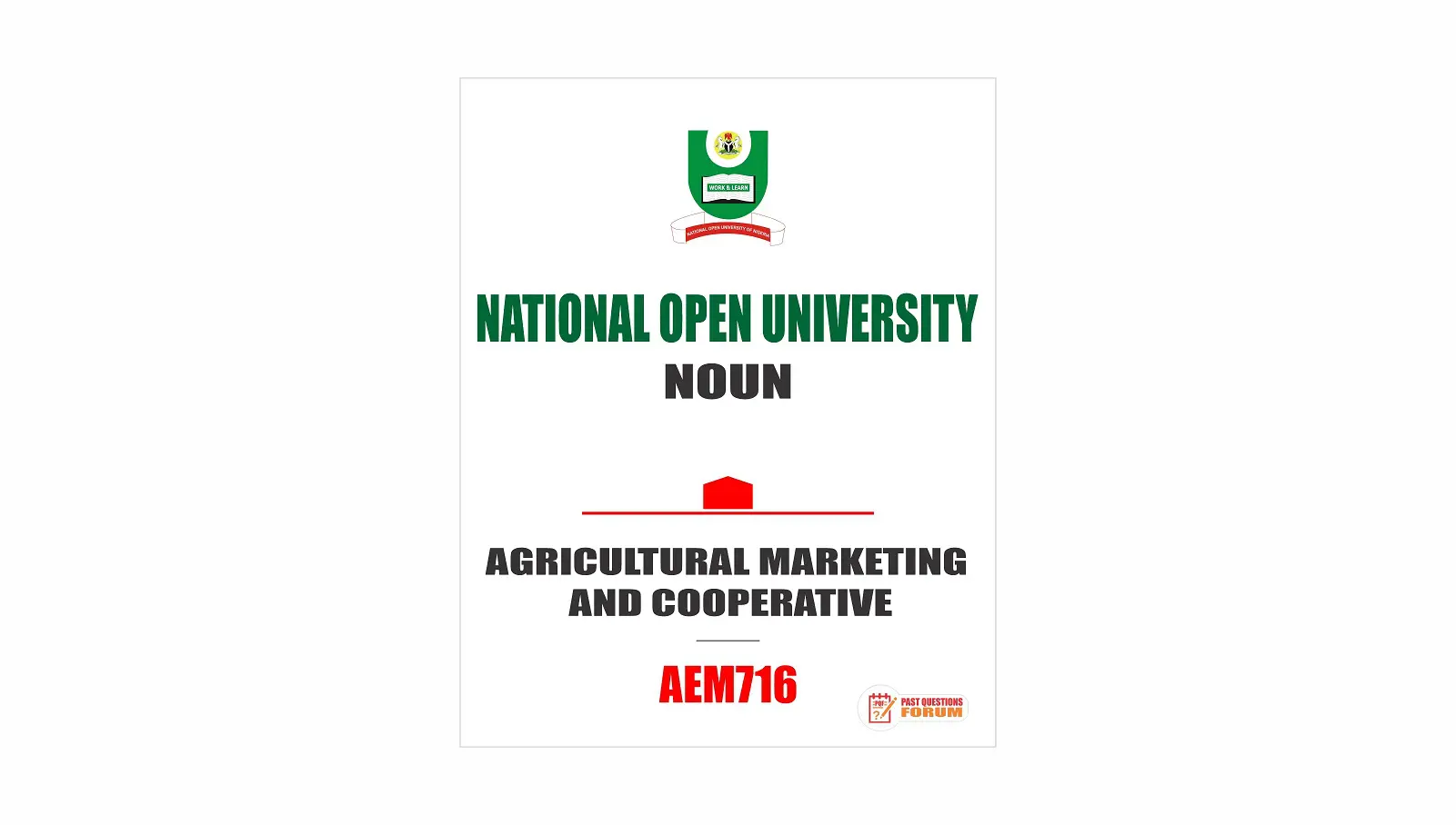 AEM716 - Agricultural Marketing and Cooperative (october-2019)
