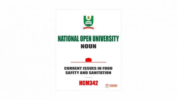 Current Issues in Food Safety and Sanitation