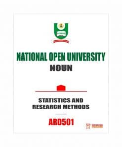 ARD501 - Statistics and Research Methods (october-2019)